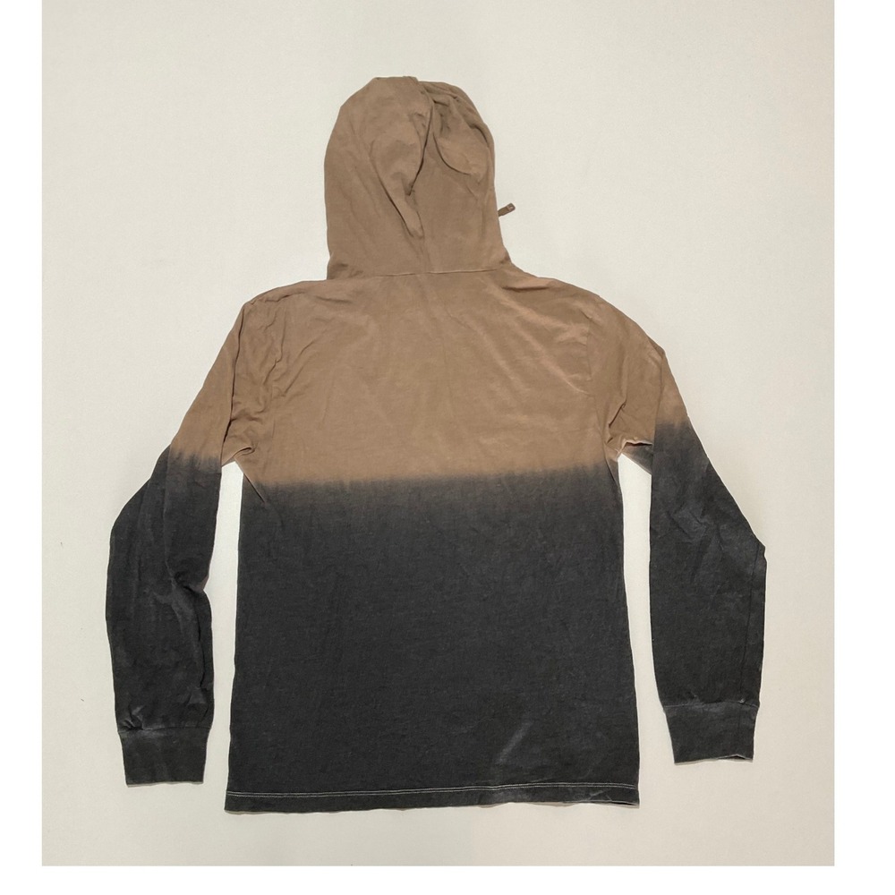 Disney Parks Mickey Mouse Walt Disney World Ombre Hooded Shirt Tan Grey Small - Picture 5 of 5